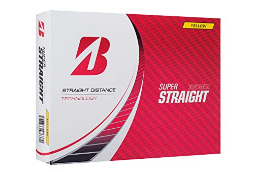 BRIDGESTONE(ブリヂストン)ゴルフボール SUPER STRAIGHT 2023年モデル 12球入 イエロー 1