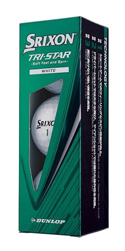 ダンロップ(DUNLOP) ゴルフボール スリクソン TRI-STAR6 2026年モデル 1ダース(12個入り) ホワイトの特徴・詳細 画像