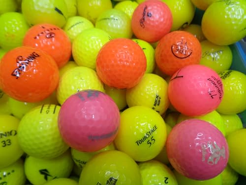 ゴルフ ボール ロストボール Aランク ~ Cランクブランド混合 色々 30球 【中古】 (カラー混合)の外観・全体像 画像