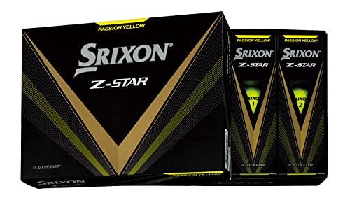 ダンロップゴルフボール SRIXON Z-STAR 2023年モデル 1ダース(12個入り) プレミアムパッションイエローの外観・全体像 画像