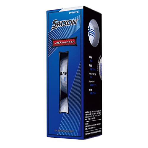 3ダースセット スリクソン(SRIXON) ADSPEED ADスピード ホワイト SNADS2WH3 3ダース(36球入) ゴルフ 公認球の特徴・詳細 画像