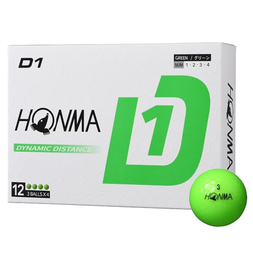 HONMA 2024 ホンマ D1 BT2401 グリーン (1ダース12個入)の外観・全体像 画像