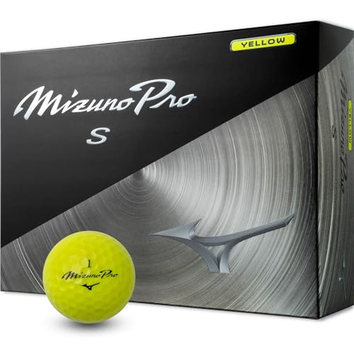 MIZUNO(ミズノ) ゴルフ ボール ミズノプロ S イエロー 1ダース 12個入 5NJBT835の外観・全体像 画像