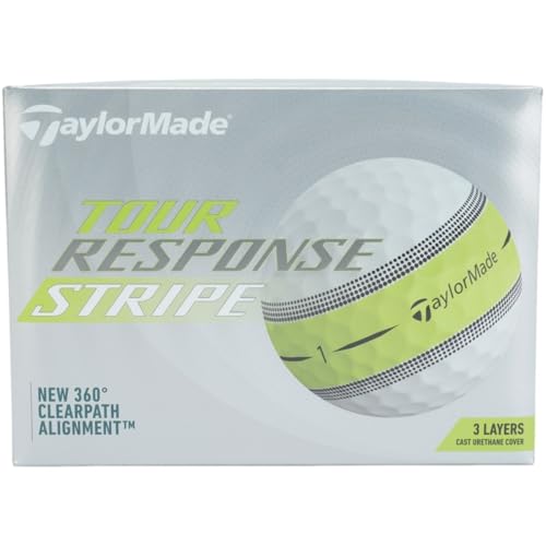 TAYLOR MADE(テーラーメイド) TM22 Tour Response Stripe JPN dz ツアーレスポンス ストライプ ゴルフボール 2022 N0803501 ホワイト 1