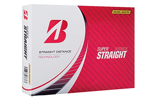 BRIDGESTONE(ブリヂストン)ゴルフボール SUPER STRAIGHT 2023年モデル 12球入 パールホワイトの外観・全体像 画像