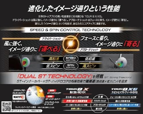 BRIDGESTONE(ブリヂストン)ゴルフボール TOUR B X 2026年モデル 12球入 イエロー B6YXJの特徴・詳細 画像