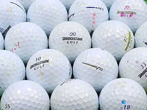 BRIDGESTONE GOLF TOUR B V10 2016年モデル ホワイト・パールホワイト混合 Bランク ロストボール 20個セットの外観・全体像 画像