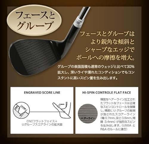 匠フォージド FORGED 軟鉄鍛造 ウェッジ 匠ブラック 黒染め仕上げ ゴルフクラブ ロフト角 56度 シャフト モーダスwedge125の特徴・詳細 画像