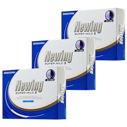 ブリヂストン NEWING SUPER MILD 3 ニューイング スーパーマイルド 3 ゴルフボール 3DZ (36球入り) 3ピース構造 [日本仕様正規品] (ホワイト) 1