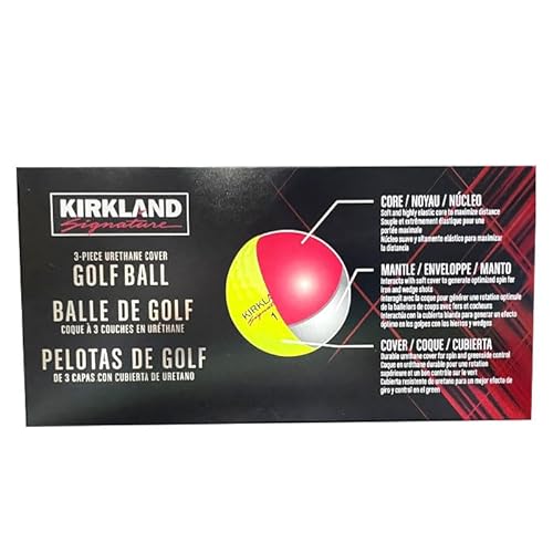 【 コストコ 】カークランドシグネチャー 3ピースゴルフボール バージョン2.0 イエロー 24個入りの特徴・詳細 画像