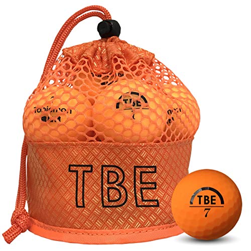 【FST限定モデル】 トビエモン(TOBIEMON) ゴルフボール TOBIEMON 視認性 蛍光マットカラーゴルフボール R&A公認球 2ピース 12球入 オリジナルメッシュバック入 オレンジ T-AMZ-MO マットオレンジの外観・全体像 画像