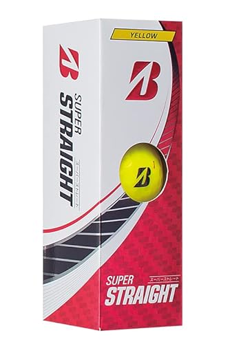 BRIDGESTONE(ブリヂストン)ゴルフボール SUPER STRAIGHT 2023年モデル 12球入 イエローの詳細・まとめ 画像