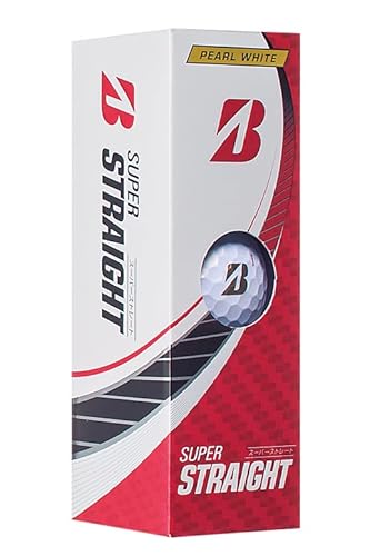 BRIDGESTONE(ブリヂストン)ゴルフボール SUPER STRAIGHT 2023年モデル 12球入 パールホワイトの詳細・まとめ 画像