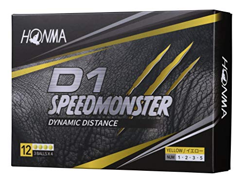 ホンマ ゴルフ ボール D1 SPEED MONSTER スピードモンスター 1ダース 12球入り BT2003 本間 HONMA_イエロー_SPEEDMONSTER 1