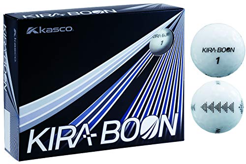 キャスコ(Kasco) ゴルフボール KIRABOON ゴルフボール 三角ターゲットマーク 1ダース 12個入り KIRABOON 三角 WH ホワイトの外観・全体像 画像