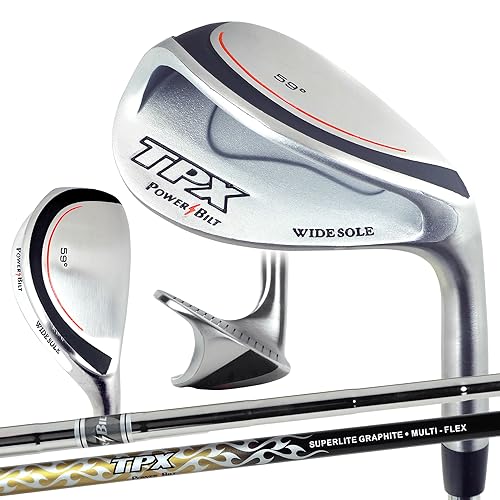 バンカー専用ウェッジ TPX ワイドソールサンドウェッジ 59度 メンズ 右用 ゴルフ バンカー向(カーボン)の外観・全体像 画像