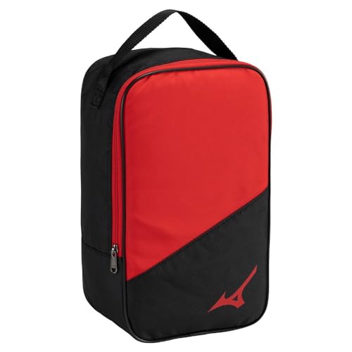 [ミズノ] シューズケース シューズケース ユニセックス ブラック×レッド 1