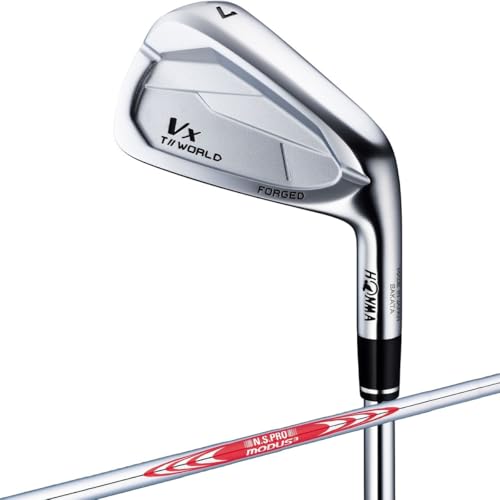 本間ゴルフ アイアンセット T//WORLD Vx IRON ツアーワールド アイアン N.S.PRO MODUS3 TOUR 105 番手:#6-P(5本セット) ロフト角:#6 27°/#7 30°/#8 34°/#9 38°/#P 43° フレックス:Sの外観・全体像 画像