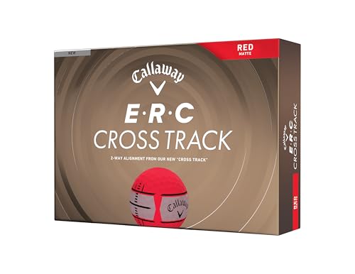 キャロウェイ(Callaway) ゴルフボール ERC CROSS TRACK 1ダース(12個入り) 2ピース構造 レッドマットの外観・全体像 画像