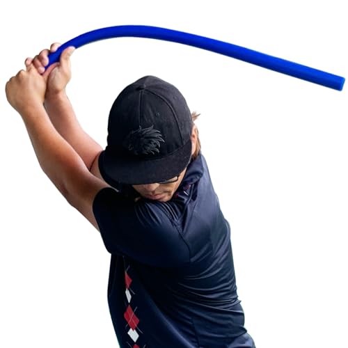 パターマット工房 青いしなルンです しなるスイング練習棒 A (90cm / 500g) ゴルフ スイング練習器具 室内 コース 飛距離アップ 巻き上げ梱包 郵便クリックポスト 1