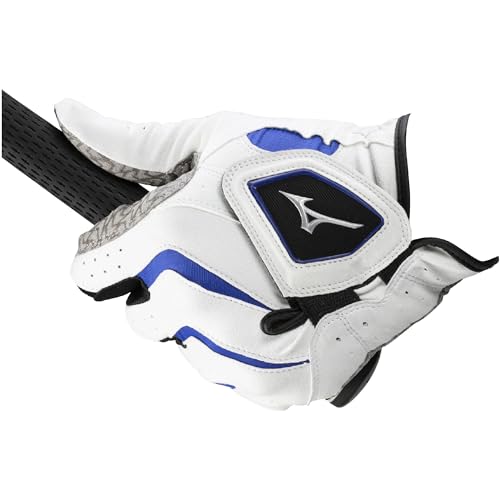 MIZUNO(ミズノ) ゴルフグローブ ダブルグリップ メンズ 左手用 ホワイト/ブルー 23cm 5MJML401の特徴・詳細 画像