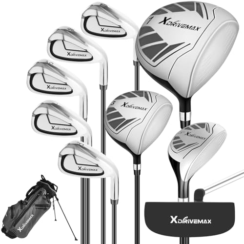 ゴルフクラブ9本セット メンズ 初心者向け 右用 軽量キャディバッグ/スタンドバッグ付き Lフレックス 右利きの詳細・まとめ 画像