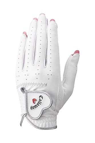 キャロウェイ(Callaway) グローブ NAIL DUAL WMS WHT L 25 (L: 20cm~21cm 両手用) ホワイト レディスの外観・全体像 画像