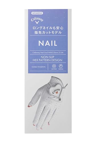 キャロウェイ(Callaway) グローブ NAIL DUAL WMS WHT L 25 (L: 20cm~21cm 両手用) ホワイト レディスの特徴・詳細 画像