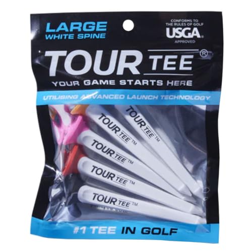 TOUR TEE LARGE WHITE SPINE ゴルフティー 5本入りの詳細・まとめ 画像