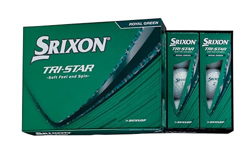 ダンロップ(DUNLOP) ゴルフボール スリクソン TRI-STAR6 2026年モデル 1ダース(12個入り) ロイヤルグリーン 1