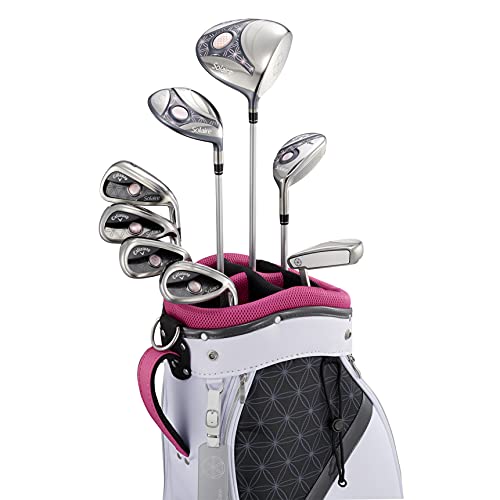 キャロウェイ (Callaway) クラブセット レディース SOLAIRE CHRY BLSM (8本セット, キャディバック, ヘッドカバー 付き) カーボンシャフト ピンクの詳細・まとめ 画像