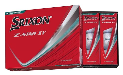 ダンロップゴルフボール SRIXON Z-STAR XV 2025年モデル 1ダース(12個入り) ロイヤルグリーンの外観・全体像 画像