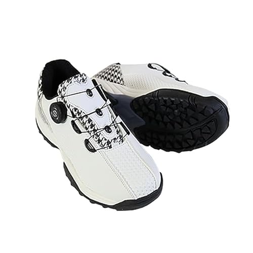 [フォーセンス] ダイヤルシューズ レディース ゴルフ スパイクレス スポーツシューズ トレッキングシューズ 登山靴 FOSN-011 WHITExTIDORI 23.5 cm 3Eの詳細・まとめ 画像