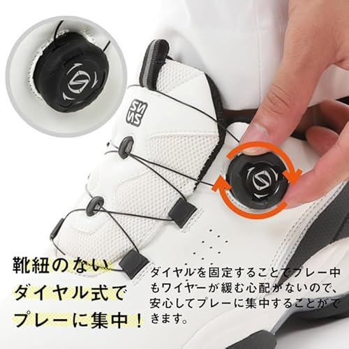 フォーセンス ダイヤルシューズ メンズ ゴルフ スパイクレス スポーツシューズ トレッキングシューズ 登山靴の特徴・詳細 画像