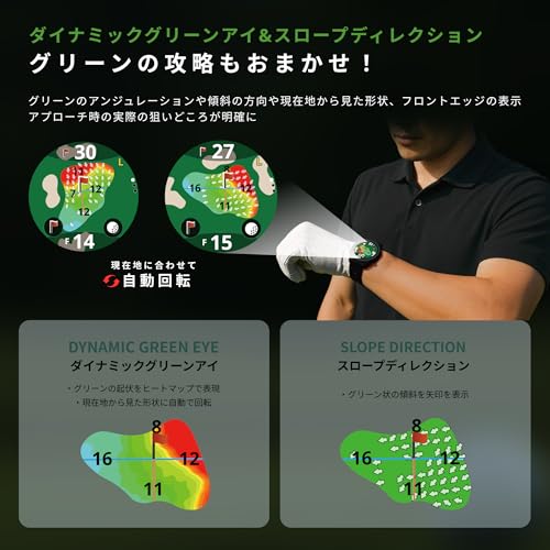 【日本プロゴルフ協会推薦】Shot Navi VELLIX ゴルフ GPSナビ 腕時計 有機ELカラー液晶 タッチスクリーン 最新GPSチップ「M10」マルチ衛星測位 自動飛距離計測 高低差目安距離 日本製（国内ISO9001認定工場生産）競技モード搭載 ゴルフナビ 距離計(ブラック, 1.43インチ)の特徴・詳細 画像