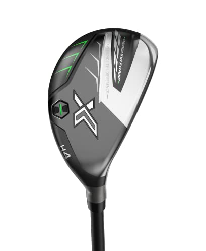 DUNLOP(ダンロップ) ユーティリティ XXIO ゼクシオ エックス 2021年モデル ハイブリッド 【カタログ純正シャフト装着モデル】 Miyazaki AX-2 シャフト カーボン メンズ 右ロフト角: 18度番手: H3 フレックス:S 40.5インチ ゴルフクラブ ユーティリティクラブ ブラックの外観・全体像 画像