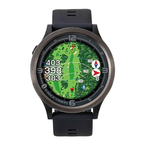 アサヒゴルフ GPSゴルフナビ EAGLE VISION ACE PRO EV-337 BK ウォッチタイプ ブラック 1