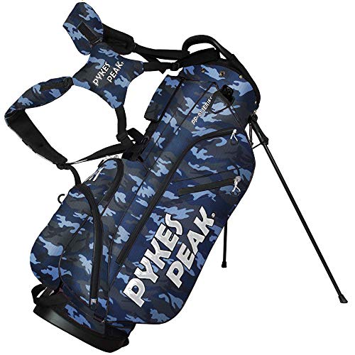 PYKES PEAK (パイクスピーク) キャディバッグ 軽量 ゴルフバッグ ゴルフ スタンド メンズ レディース 6分割 47インチまで入る フルセパレート 1