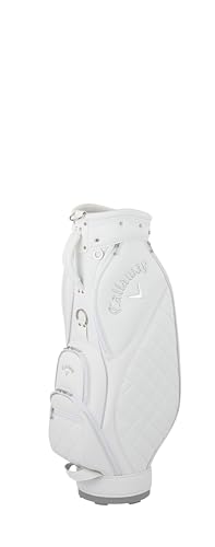 キャロウェイ(Callaway) キャディバッグ Callaway Uptown Womens 26 (カートタイプ 8.5型 46インチ 2.9kg 5分割) ホワイト レディスの外観・全体像 画像