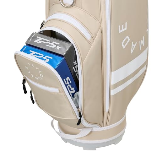 TAYLORMADE GOLF(テーラーメイドゴルフ) サーク キャディバッグ ベージュ レディース キャディバッグ TL900 26SSの特徴・詳細 画像