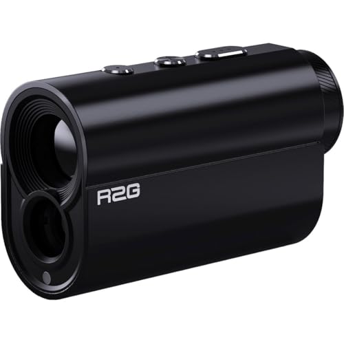 R2G ゴルフレーザー距離計 R2G MATE MiNi 【イ・ボミプロ推奨商品】 ミニシリーズ ゴルフ 距離計測器 高透過レンズ 超小型 距離測定器 Mini 超軽量 充電式 専用ケース付き (ブラック) 1