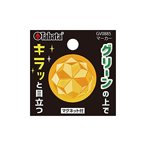 Tabata(タバタ) ゴルフ マーカー ゴルフラウンド用品 マーカー ゴルフマーカー コンペ景品 マグネット 反射 見つけやすい フラッシュイエロー 無地 GV0885 FO A [並行輸入品]の詳細・まとめ 画像