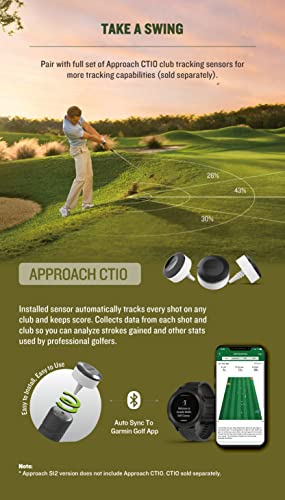 GARMIN(ガーミン) ゴルフナビ GPS Approach S12 Black 【日本正規品】 010-02472-20 小の特徴・詳細 画像