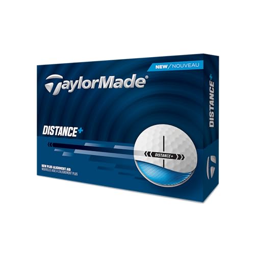 テーラーメイド(TAYLOR MADE) TMJ25 Distance + WH JPN dz ディスタンスプラス ホワイト ゴルフボール 2025年モデル ホワイトの外観・全体像 画像