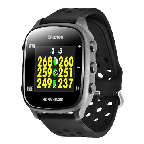 GreenOn（グリーンオン）ザ・ゴルフウォッチ ノルムⅡ プラス ※みちびきL１S対応 カラー液晶 THE GOLF WATCH NORM Ⅱ Plus/ノルム GN301 グリーンアンジュレーション表示 (新モデル（NORM GN301）, ブラック)の詳細・まとめ 画像