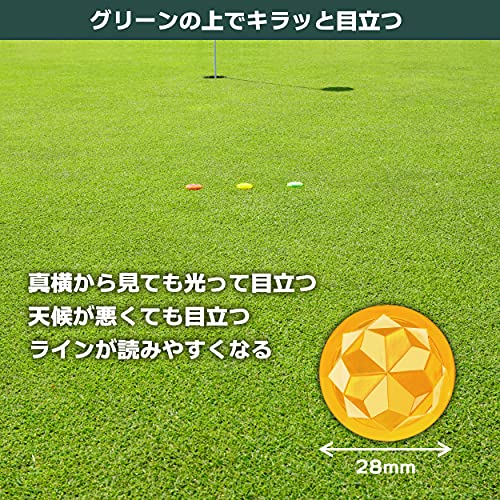 Tabata(タバタ) ゴルフ マーカー ゴルフラウンド用品 マーカー ゴルフマーカー コンペ景品 マグネット 反射 見つけやすい フラッシュイエロー 無地 GV0885 FO A [並行輸入品]の特徴・詳細 画像