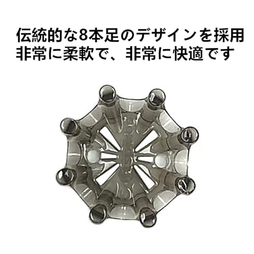 QuickYenゴルフシューズ スパイク (Soft spikes) 24個入 スパイク ゴルフ 鋲 交換用(グレー) [並行輸入品]の特徴・詳細 画像