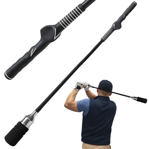 ゴルフ練習器具 【音付きスイングトレーナー】 素振り練習器 スイングフォーム確認 ヘッドスピード・飛距離アップ 自宅 室内練習可 姿勢矯正 トレーニング器具 初心者～上級者対応 音が鳴る素振り棒 ゴルフ用品 プレゼント 父の日 母の日 1