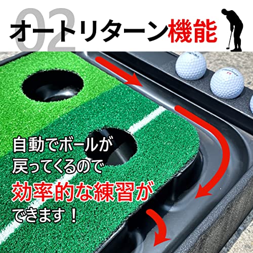 パター 練習 マット パッティングマット パターマット 3M ロングサイズ アプローチ ゴルフ練習 ゴルフ グッズ スコアアップの特徴・詳細 画像