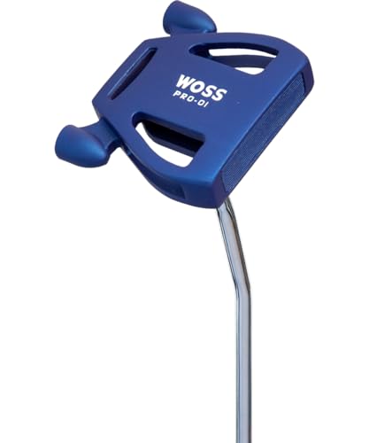 WOSS(ウォズ) GOLF PRO-01 パター スパイダー型 マレットパター マレットタイプ マレット型 ブラック ネイビー ウォズ (ネイビー, 34インチ) 1